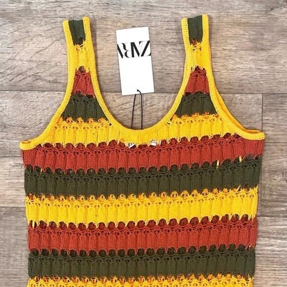 ZARA Sleeveless Knit Dress NWT - Picture 15 of 16